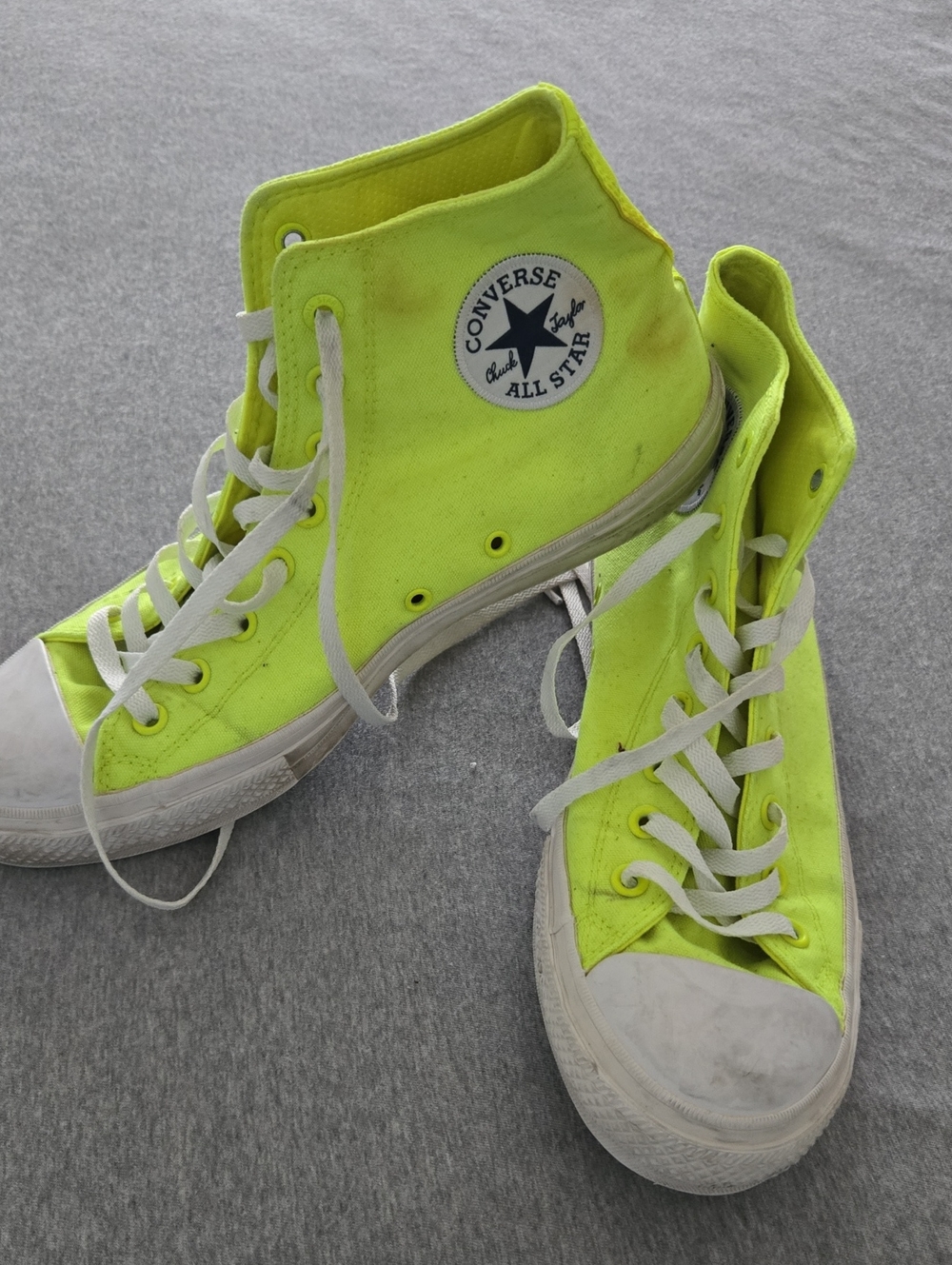 Converse Chuck II High Top Sneakers - Neon Yellow